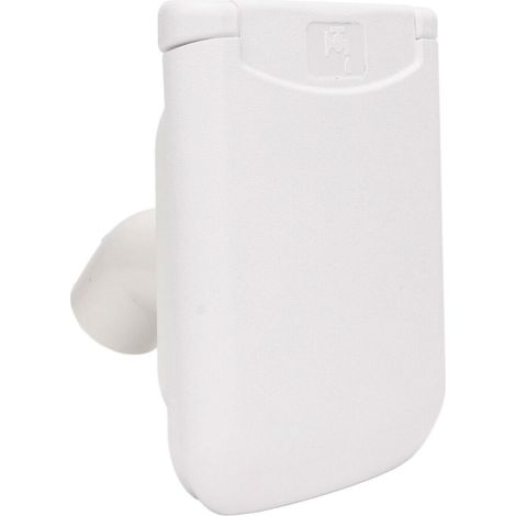 Tappo di ingresso acqua per camper a gravità (con chiave), bianco, 114 x 90,1 mm