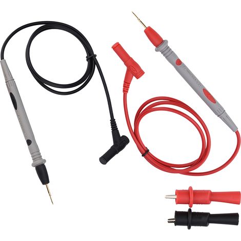 Kit test multimètre – 1000V 20A – câbles + pinces alligator + fiche banane – sondes électronique
