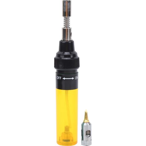 8ml torche à souder portable MT-100 rechargeable jaune clair, pistolet à souder à gaz grande capacité, outil de soudure service (1/5)