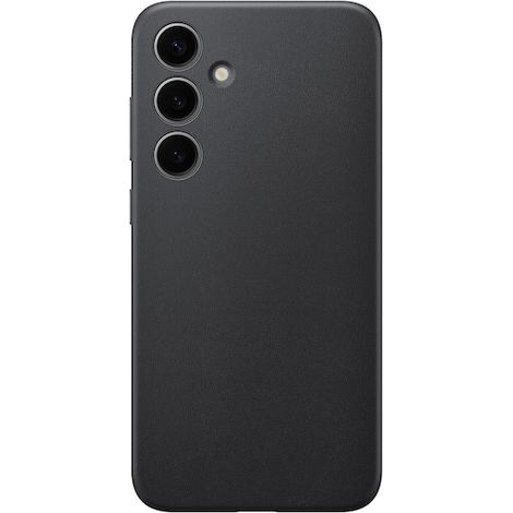 Samsung Galaxy S24 Plus Hülle aus veganem Leder, Schwarz (1/4)