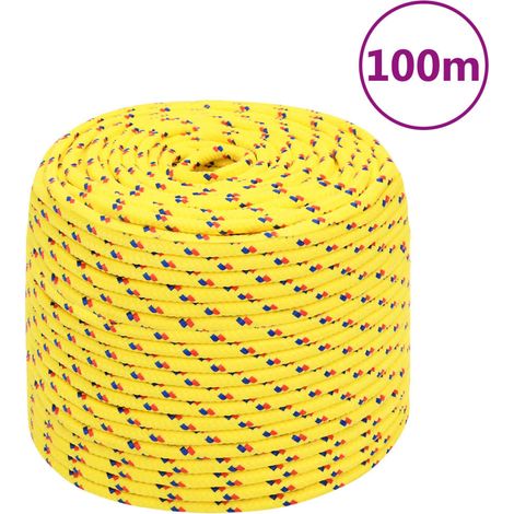 Cordage, Corde de bateau Jaune 6 mm 100 m Polypropylène NAJO3838 (1/5)