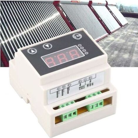 Thermostat EW-802 AC220V avec capteurs, contrôleur numérique pour chauffe-eau solaire, chauffage électrique automatique, différentiel de température 3℃-50℃ (1/5)