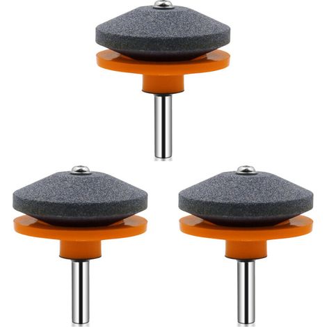 Ensemble de 3 meules de broyage robustes pour perceuses électriques - (1/5)