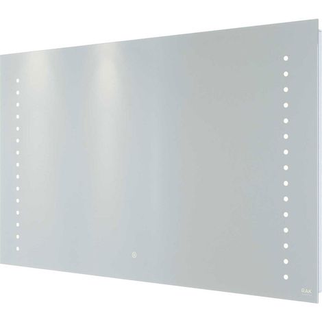 RAK Hestia LED Landscape Mirror with Switch and Demister Pad 600mm H x 1000mm W Illuminated (1/5)