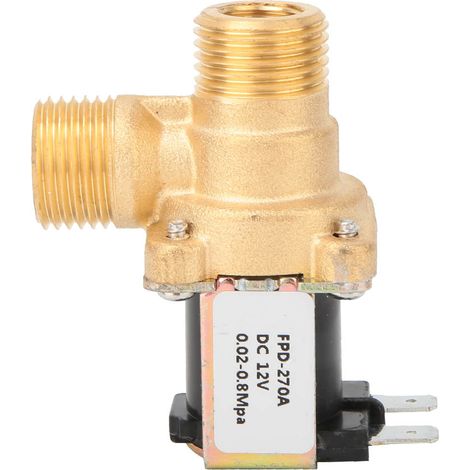 Messing-Magnetventil G1/2", normalerweise geschlossen, Wassereinlassschalter (DC12V) (1/5)