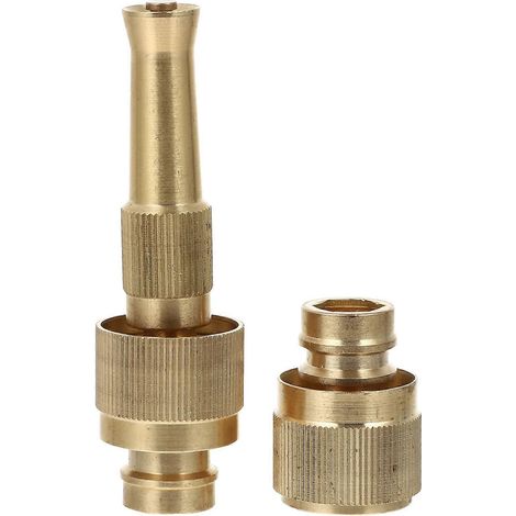 Jet Nozzle Copper Hose Nozzle with Adjustable Water Output 1Set (1/5)