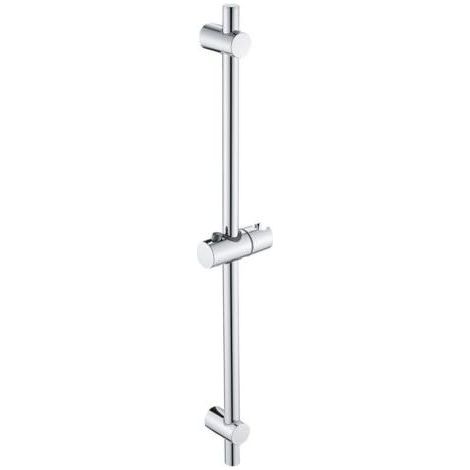 Barre de Douche Acier inoxydable Ensemble de Douche 68cm Avec Support de Douche Dimensions 68 x 2,2 cm, chromé (1/4)