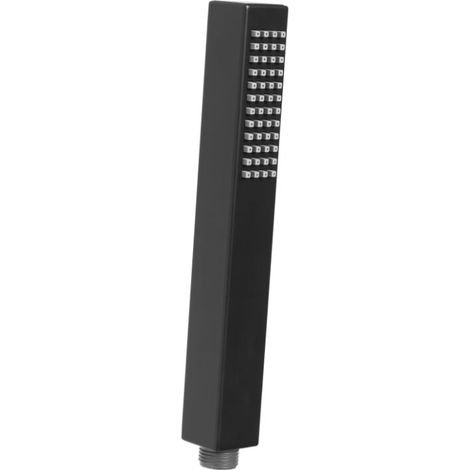 Svart long square black shower head handle