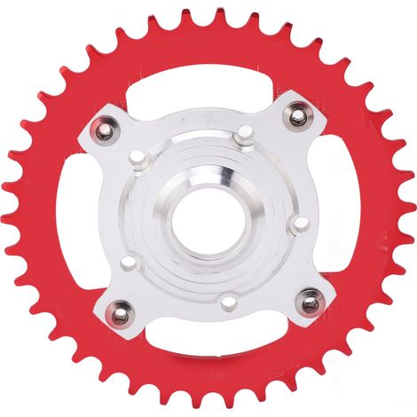 Plateau 38T 104 BCD en Alliage d'Aluminium pour Moteur Tongsheng - Kit de Conversion avec Adaptateur Rouge (1/5)