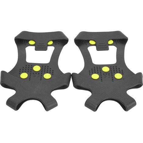 1 paire de crampons universels à 10 dents antidérapants pour la randonnée et l'escalade (taille XL : 43-45).