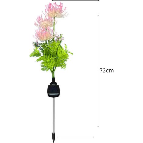 Solarlampe für den Außenbereich, 2 Stück, Solar-Blumenlampen, wasserdichte Outdoor-Gartendekoration, Outdoor-Solarleuchte für Garten/Wege/Terrasse