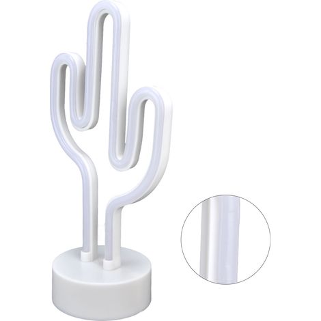 Décoration murale lumineuse néon LED cactus basse tension, enseigne lumineuse néon pour salon, chambre ou fête de Noël. (1/5)