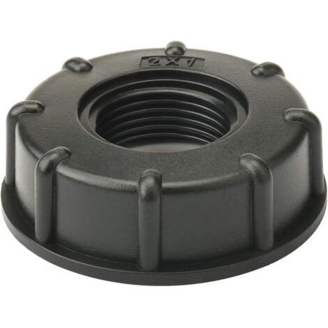 Bouchon S60x6 pour cuve 1000 litres – Filetage 1 pouce – Plastique haute qualité – Joint mousse PE pour étanchéité optimale (1/5)