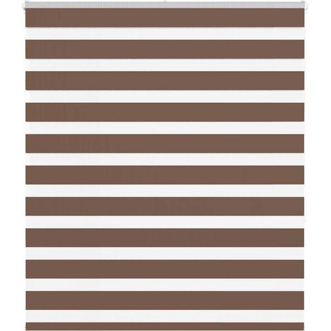 Doppelrollo Braun 120x150 cm Stoffbreite 115,9 cm Polyester