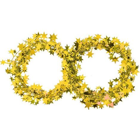 Guirlande Étoiles Dorées 7,5m Déco Fête Noël Mariage Sapin Accessoires Vêtements (1/5)