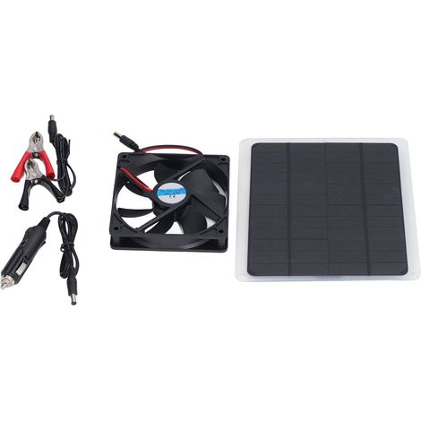 Solarventilator 10W 12V Effektive Geruchsbeseitigung Energiesparender tragbarer USB-Solar-Abluftventilator für Tierhäuser, Wohnmobile, Gewächshäuser (1/5)