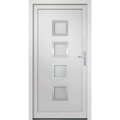 Haustür Weiß 108x200 cm PVC vidaXL