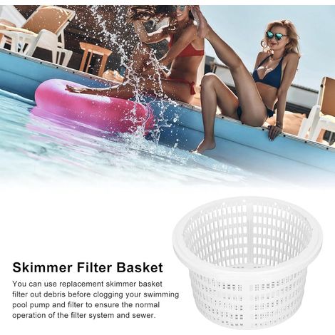 Poolskimmerkorb, 19 cm Poolskimmerkorb – ein Ersatzzubehör für eine effektive Wasseroberflächenreinigung, langlebig und einfach zu installieren. (1/5)