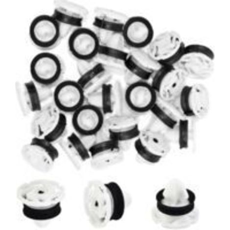 30pcs Clips de Fixation Automobile pour Peugeot 207 Rivet Plastique 22mm de Diamètre pour Garniture de Porte de Voiture (1/3)