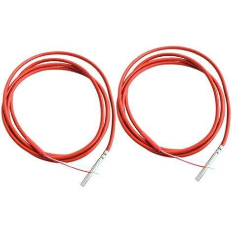 Capteur de température PT1000 à 2 fils, sonde de 1,5 m, revêtement en gel de silicone, 45 mm x 5 mm, résistances RTD de 50 à 180 °C.