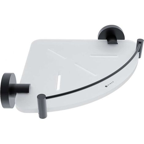Nimco Unix - Estante esquinero, plexiglass/negro mate UNC X208-X-90 (1/2)