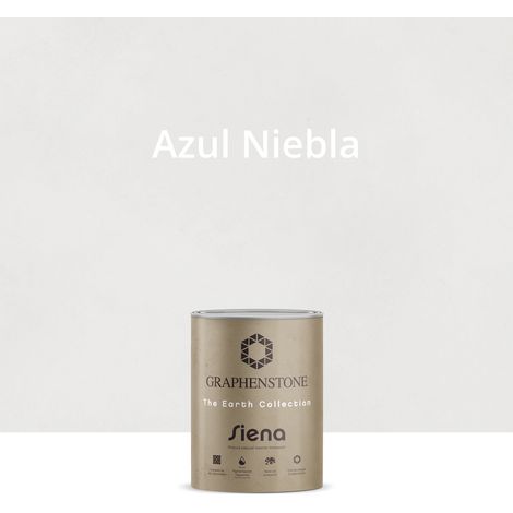 Pintura Ecológica INTERIOR Efecto LIMEWASH Base Cal SIENA Color AZUL NIEBLA 1L