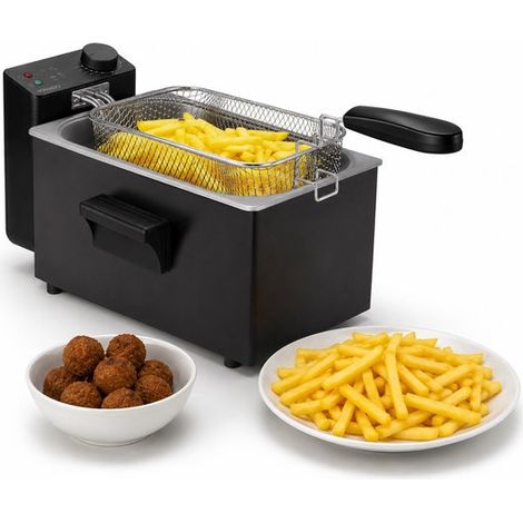 TDF3002B - Friteuse - 3 litres - Zone froide - 2200 W - Noire (1/5)