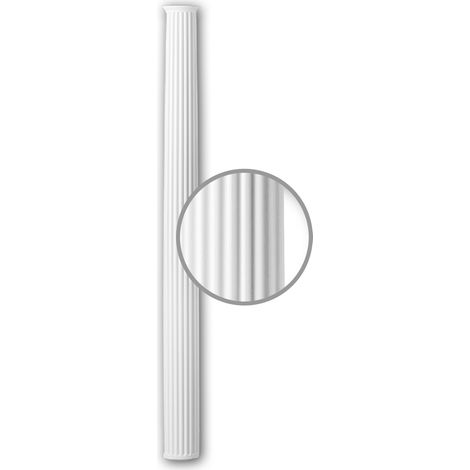 Fût de demi-colonne 116080 Profhome Colonne Élement décorative style Néo-Classicisme blanc