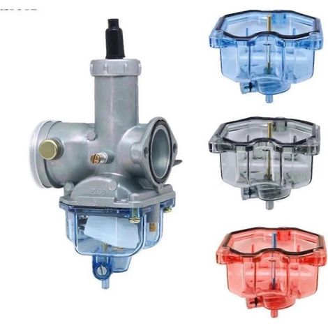 Réservoir de carburateur transparent à fond transparent pour moto CG125, cuve à flotteur et coupelle d'huile (1/5)