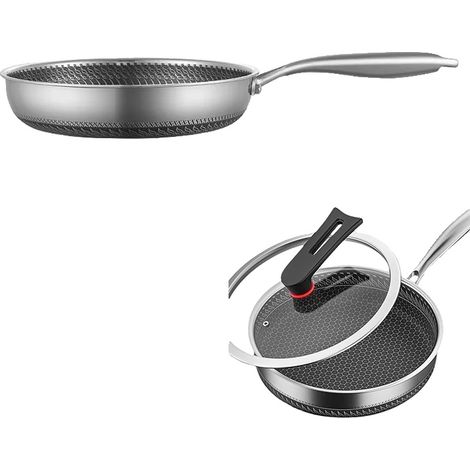 Padella antiaderente con coperchio in vetro, 29,6 cm con coperchio - 1 (1/2)