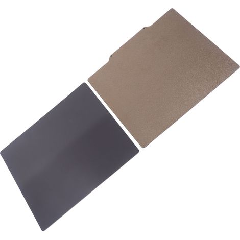Bauplatte aus Federstahl, glatte Kohlefaser-PET-strukturierte PEI-Druckplatte mit weicher Magnetfolie, 310 x 310 mm (1/5)