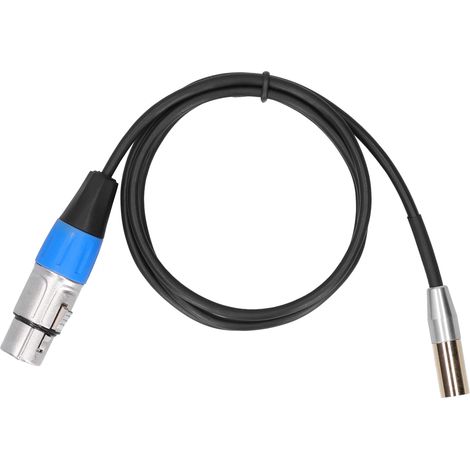 Câble Audio 3 Broches Mini Mâle vers XLR Femelle 1M - Boîtier Alliage Zinc, Connexion Cuivre (1/5)