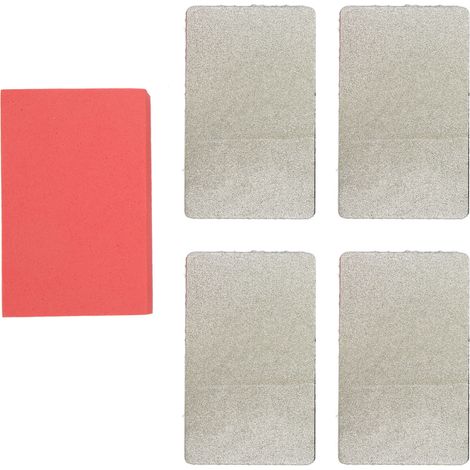 Ortviai Bloc de polissage manuel en diamant 120 pour béton, verre, marbre – Lot de 4 pièces (1/5)