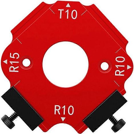 Gabarits de positionnement d'angle d'arc pour défonceuse à bois, moule d'angle intérieur/extérieur, outils de positionnement réutilisables A (1/5)