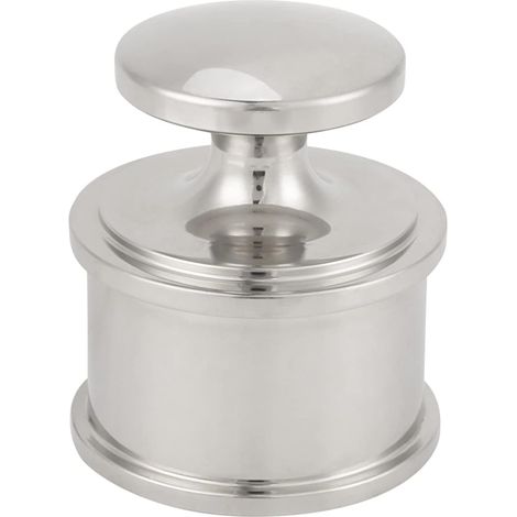 Outil de Presse pour le Cuir, Outil de Presse pour le Cuir en Acier Inoxydable, Poids Lourd de 906 G avec Surface Argentée Lisse pour Maintenir le Pendant l' et la Découpe pour les (1/5)