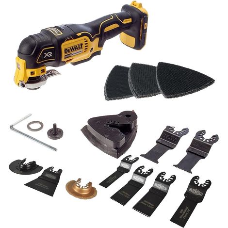 Dewalt DCS355N 18v XR Brushless Oscillating Multi Tool Bare + 36 Accessories (1/5)