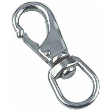 Mousqueton émerillon inox A4 - 1 pièce - 118 mm