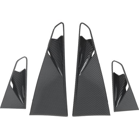 Lot de 4 autocollants cadre de poignée de porte intérieure style fibre de carbone pour ID4 Crozz 2021 2022 (1/5)