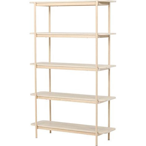 Heim Regal 190 cm 5 Regale whitewash.