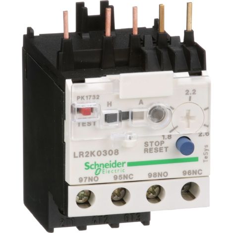 Relais de protection thermique moteur 1,8 à 2,6 A classe 10A - LR2K0308 (1/5)