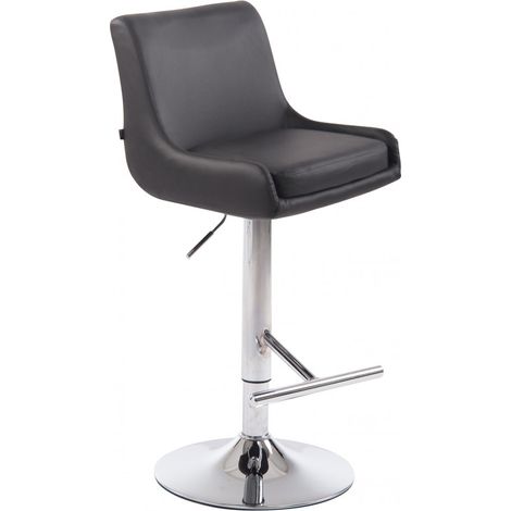Barhocker Club Kunstleder grau chrom (1/5)