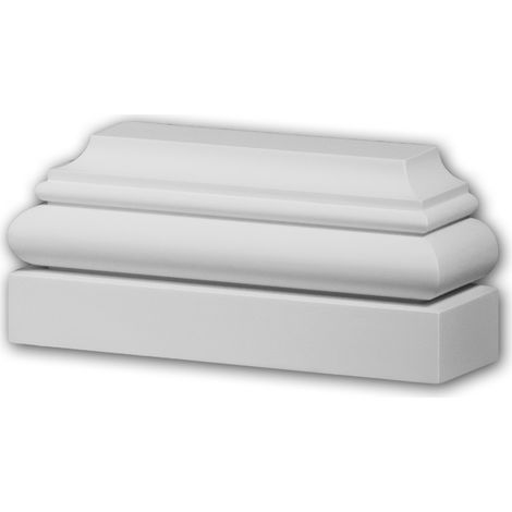 Pilaster Sockel 423201 Profhome Fassadenelement Pilaster Außenstuck Ionischer Stil weiß