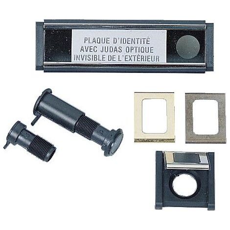 Judas optique avec plaque d'identité et volet cache-lumière type Vizer J7 - SOCONA (1/3)