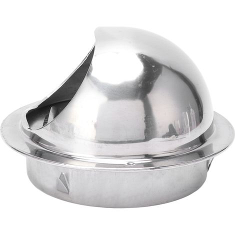 Hotte d'évacuation extérieure en acier inoxydable anti-pluie et vent, bouche ventilée 6 pouces, accessoire (1/5)