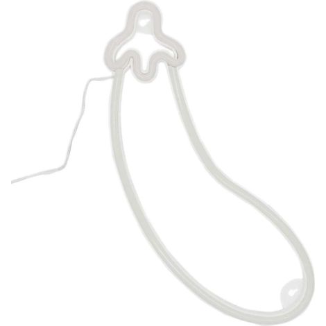 LED-Auberginen-Neon-Wandleuchte, langlebig, USB-Anschluss, ideal für Club- und Ladendekoration (1/5)