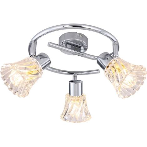 Spot plafond chrome/verre E14x3 Rabalux Hestia 5301 (1/3)