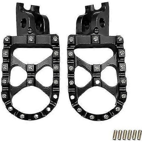 CNC-gefräste Motorrad-Fußrasten für Honda CR 125, 250, 150R, CR250R, CRF 150R, 250R, 450R, 250, 450 X, RX, LM (2002–2023) – Schwarz (1/5)