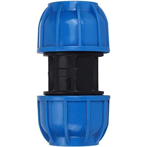 Raccord Droit PE 63mm Manchon de Jonction Polyéthylène pour Eau Potable Irrigation, Résistance Pression 2x Supérieure, Durée de Vie 50 Ans, pour Plombier Professionnel et Réseau Enterré (1/3)