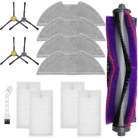 Brosse Latérale - Filtre HEPA - Pour Aspirateurs Robots E10S NERE10s M9 A8 A8 Plus - 4 Pièces Chaque - Kit Entretien (1/5)
