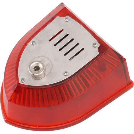 AIDUCHO Solarbetriebene Tierabwehr-Alarmanlage, Sicherheitssirene für den Außenbereich mit 6 blinkenden LEDs, 129 dB Lautstärke, für Obstgärten, Gärten, Villen, Bauernhöfe, Kaninchen und Füchse (1/5)